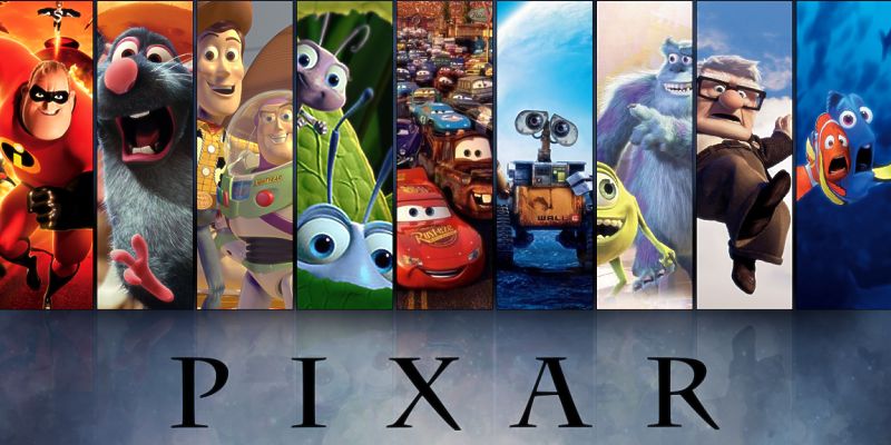 Какие пиксар. Студия Пиксар. Компании мультфильмов. Персонажей студии Pixar.