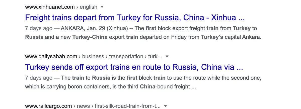 And some people claim "Turkey-Israel trade is evidence of good ties"...let me point you to the REAL allies of Ankara in trade...the big pro-government headlines talking about new rail and truck routes to RUSSIA and CHINA.Turkey-Iran-Russia-China that is the grouping
