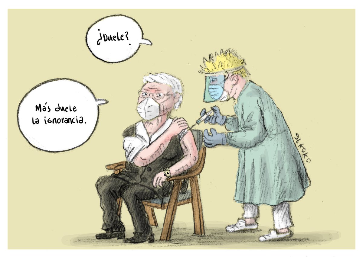 AmraSeldon's tweet image. Aquests dies (diuen que) posen la 2a dosi del #vaccí a les #residències.
El (mal) tracte i la mala gestió que està rebent i patint la #gentgran amb això del #COVID19 és una de les coses que més m'ha afectat i emprenyat durant tota la #pandèmia.
(10)

Art © Elkoko
@Elkokoparrilla