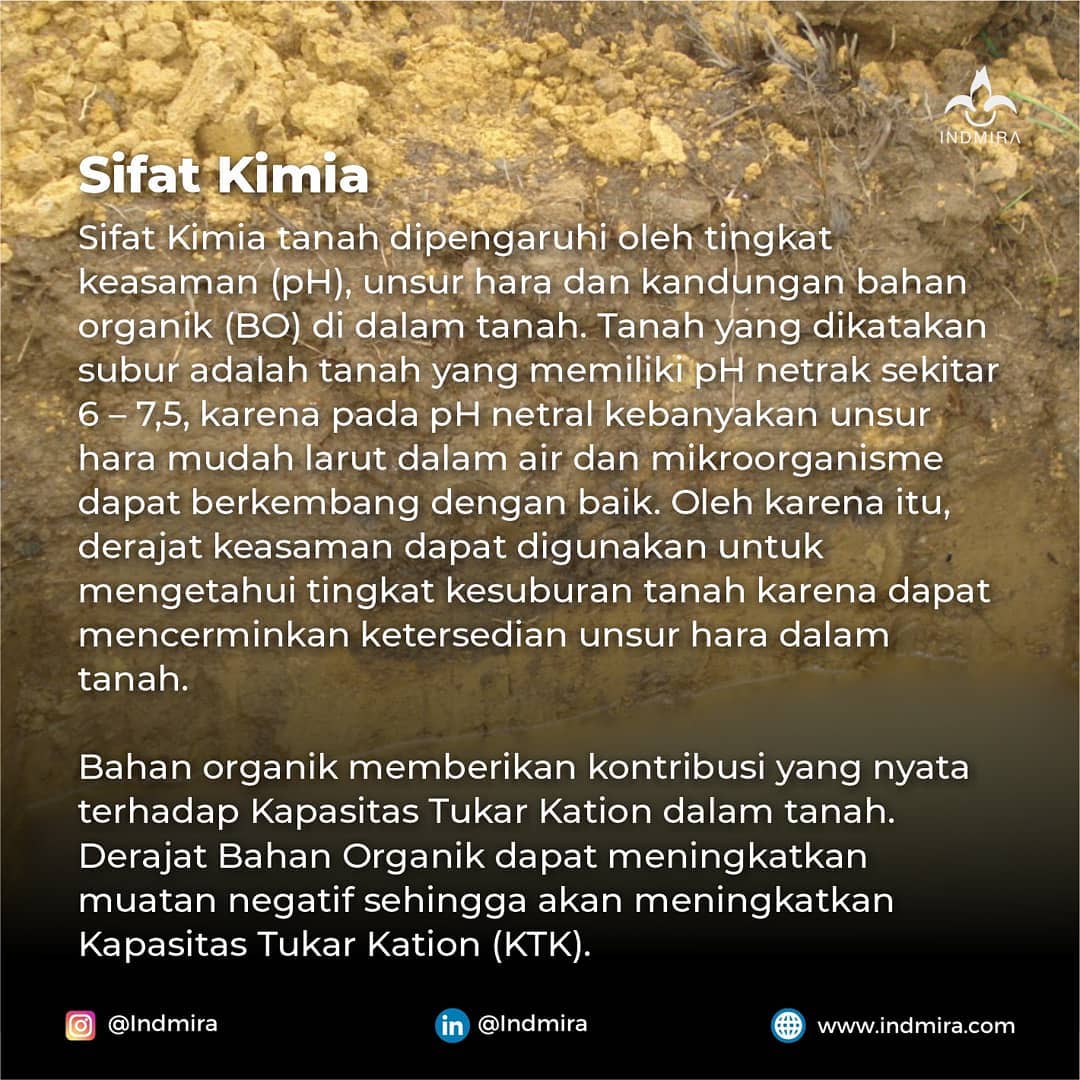 Tanah dikatakan subur jika tanah kaya akan