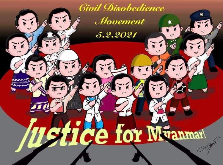 FREEDOM FROM FEAR.

This is our voice. Unity is strength,keep going up together. We can do it. Let’s fight and win together. #HearTheVoiceOfMyanmar 
#WeNeedDemocracy