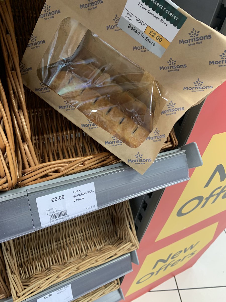 urbanclearance's tweet photo. @Morrisons your staff keep leaving sausage rolls on none refrigerated shelf??????? Morrison’s garage Hendon ! #foodpoisoning https://t.co/ITydkg6EMK