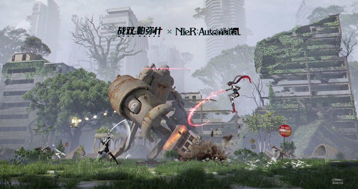deadfish005's tweet photo. 战双帕弥什 X NieR:Automata #战双帕弥什 #NieR:Automata https://t.co/sZ8NTsUO5G https://t.co/SD2yvgxM7k