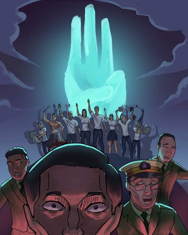 YuriKS14's tweet photo. FREEDOM FROM FEAR.
We're fight for our future.
#InternetFreedomMyanmar
#WeNeedDemocracy https://t.co/hYBt0ypiHc https://t.co/ndiTdFUYha