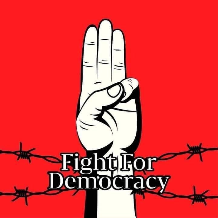 FREEDOM FROM FEAR 
I strongly condemn Myanmar military coup
We need the world to know that we need urgent action to stop the military coup.
#HearTheVoiceOfMyanmar
#WeNeedDemocracy