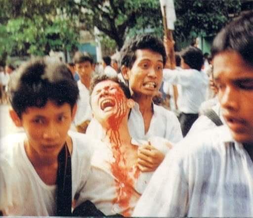 We can’t go back to 1988. We have to fight for our future!! #HearTheVoiceOfMyanmar #WeNeedDemocracy