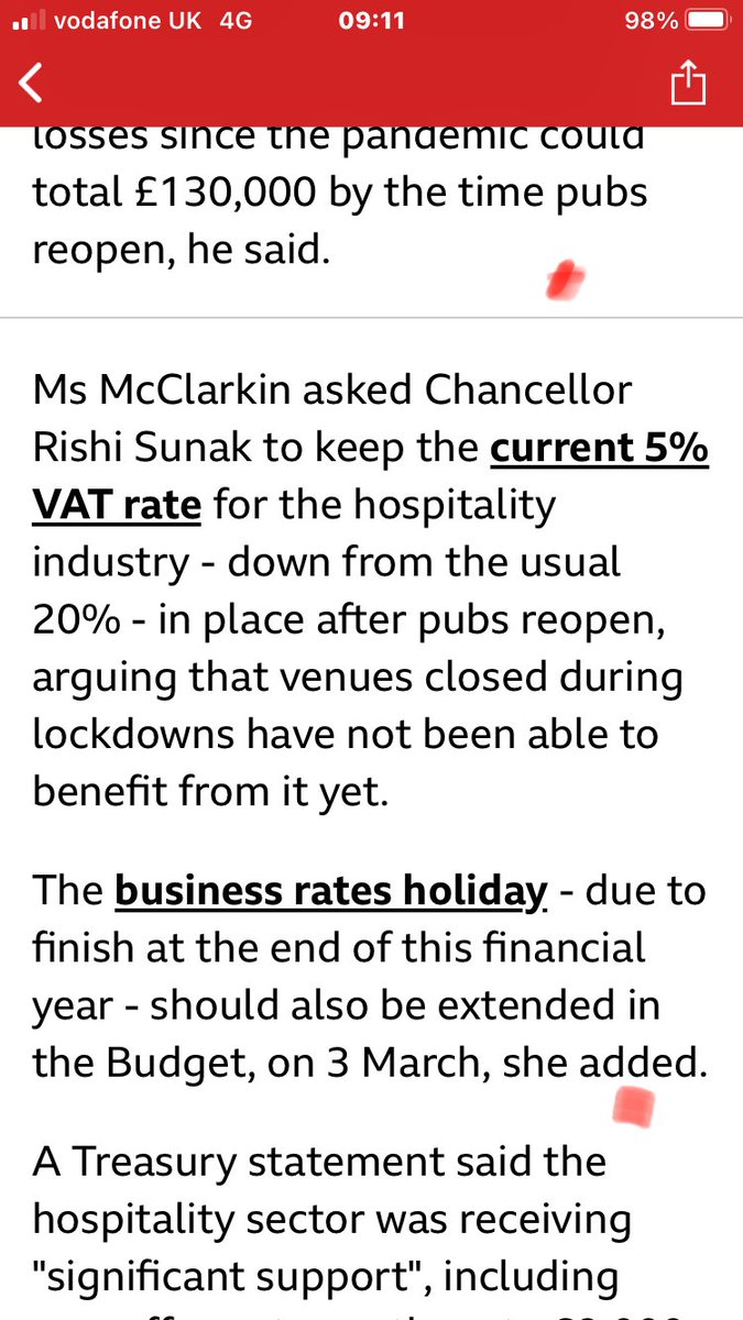 ⁦<a href="/BBCNews/">BBC News (UK)</a>...⁩ this article is so miss leading. it’s applying that pubs are only paying 5% vat on wet sales, which is untrue.5% is only on food sales. This is lazy reporting get ya facts right #drinklocal