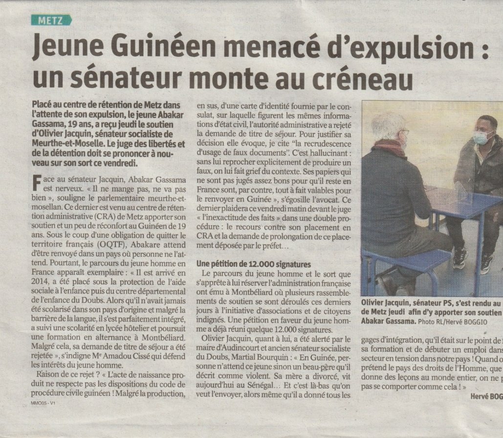 fred_mrs's tweet photo. #Abakar Merci @Jacquin_Olivier de lui avoir donné un peu de réconfort .
Verdict attendu ce jour #CRA #Metz https://t.co/Iu7rrtynRo