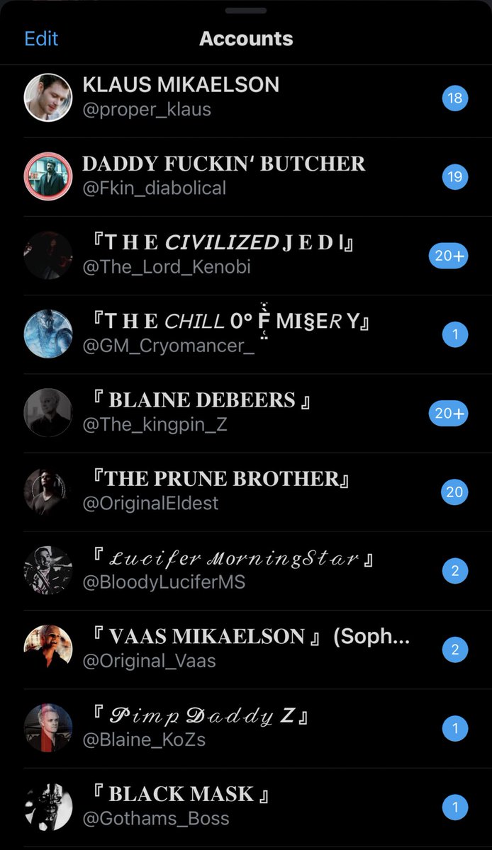 HazouryEdits's tweet photo. These are be listed. Remember the ones that’s are off limits are @Original_Nik_MN @Original_Vaas @BloodyLuciferMS @Proper_Hannibal and @Blaine_KoZs https://t.co/u4Tp6Pe3Nz