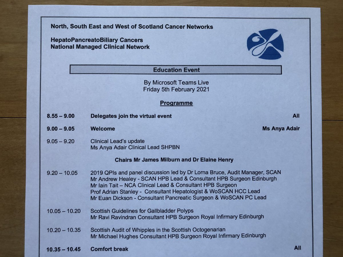 @AnyaAdair opens the Scottish HPB Managed Clinical Network education event. Fabulous update on what progress has been made in past year despite the pandemic. #SHPBN