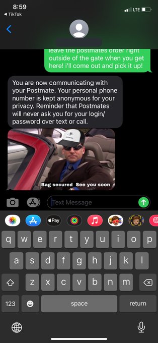 i think i just got the coolest postmates driver ever... https://t.co/QFPH6uEVWA