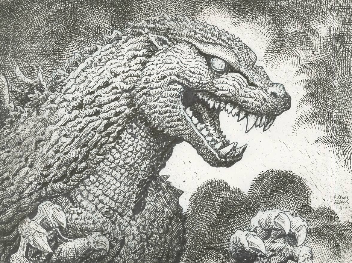 CoolComicArt's tweet image. Godzilla by Arthur Adams @arthuradamsart