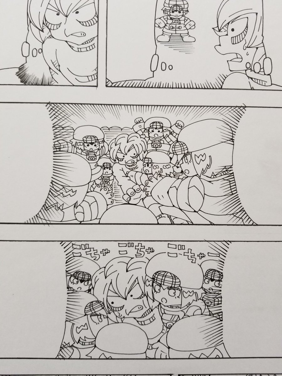おまけ漫画31ページペン入れまで終わったー!あとは仕上げてセリフ入れれば単行本つくる段階にいけるはず 