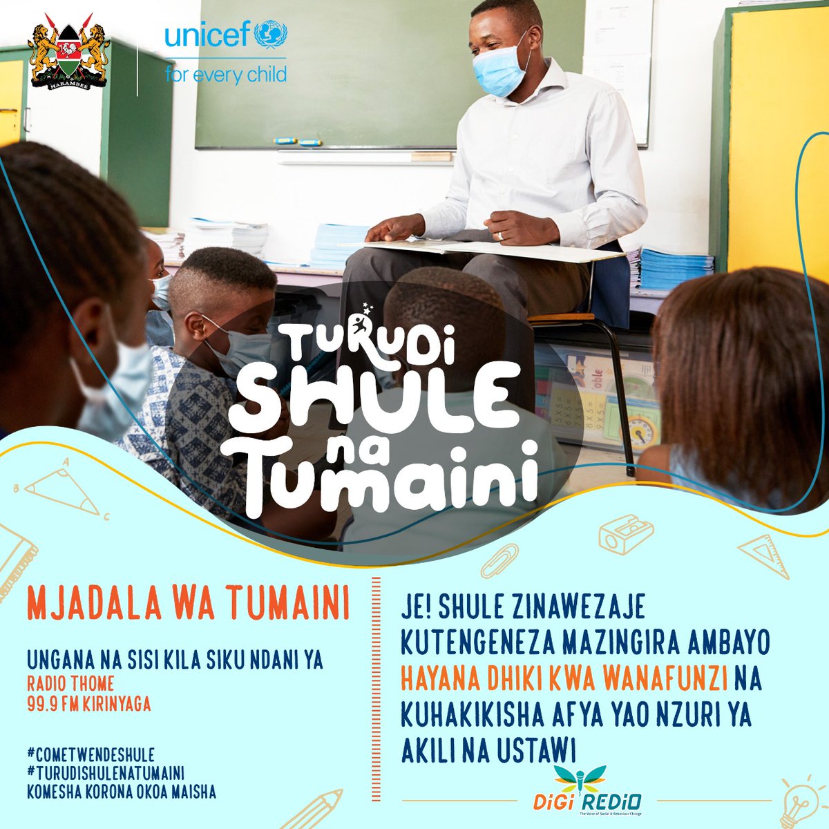 thome_radio's tweet photo. Mathukuru mangìthodeka mùikarire ùtarì na mìtangìko kùrì arutwo na gùtigìrìra mena ùgima mwega wa meciria na mùtùrìre mwega atìa?

#TurudiShuleNaTumaini 
#komeshacoronaokoamaisha 
#cometwendeshule 

#radiothomefm 

@DigiRedio https://t.co/Obxx2DW4rK