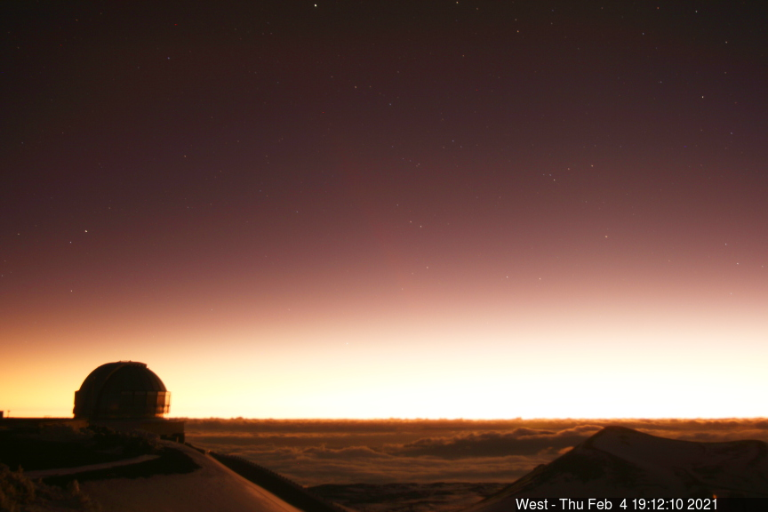 AlohaEvery1's tweet photo. #AlohaThursday Sunset ATop #MaunaKea #BigIsland #Hawaii🤙

Gemini Observatory - Gemini West (Aimed West) https://t.co/OCE991XZdO

"The international Gemini Observatory @GeminiObs is a program of NSF’s NOIRLab @NOIRLabAstro &amp; @NOIRLabAstroES 

#Cam Image: https://t.co/W3DHSRGiHi👍 https://t.co/cLXa7fR3VS