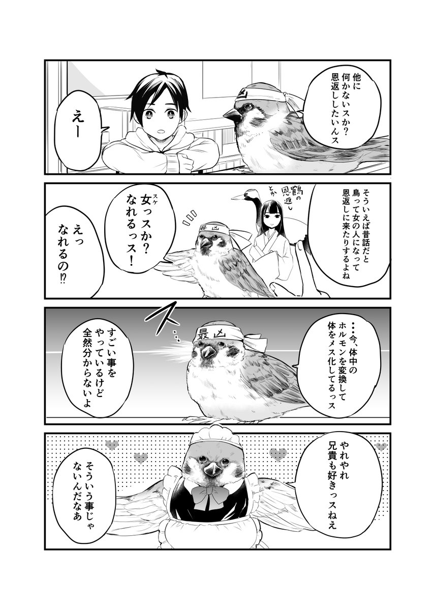 (創作)足立区のスズメは恩返しがしたい 