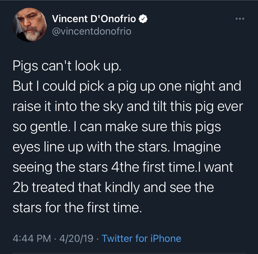 there’s lots of funny tweets but i was describing this tweet the other day and i started crying