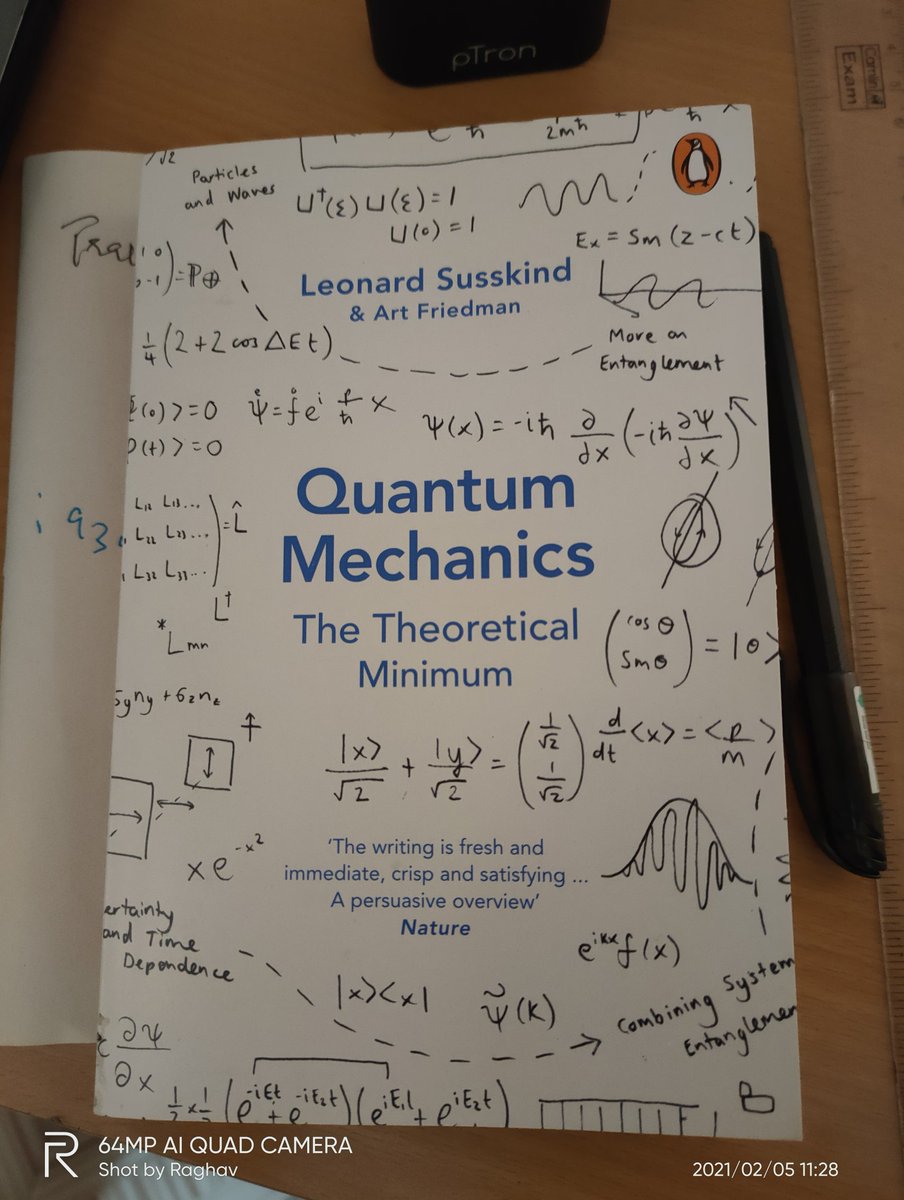 EinsteinRaghav's tweet photo. Excited to start this. 😍 #Leonardsusskind #Physics #quantum #theoreticalminimum https://t.co/OgcZaCwasf