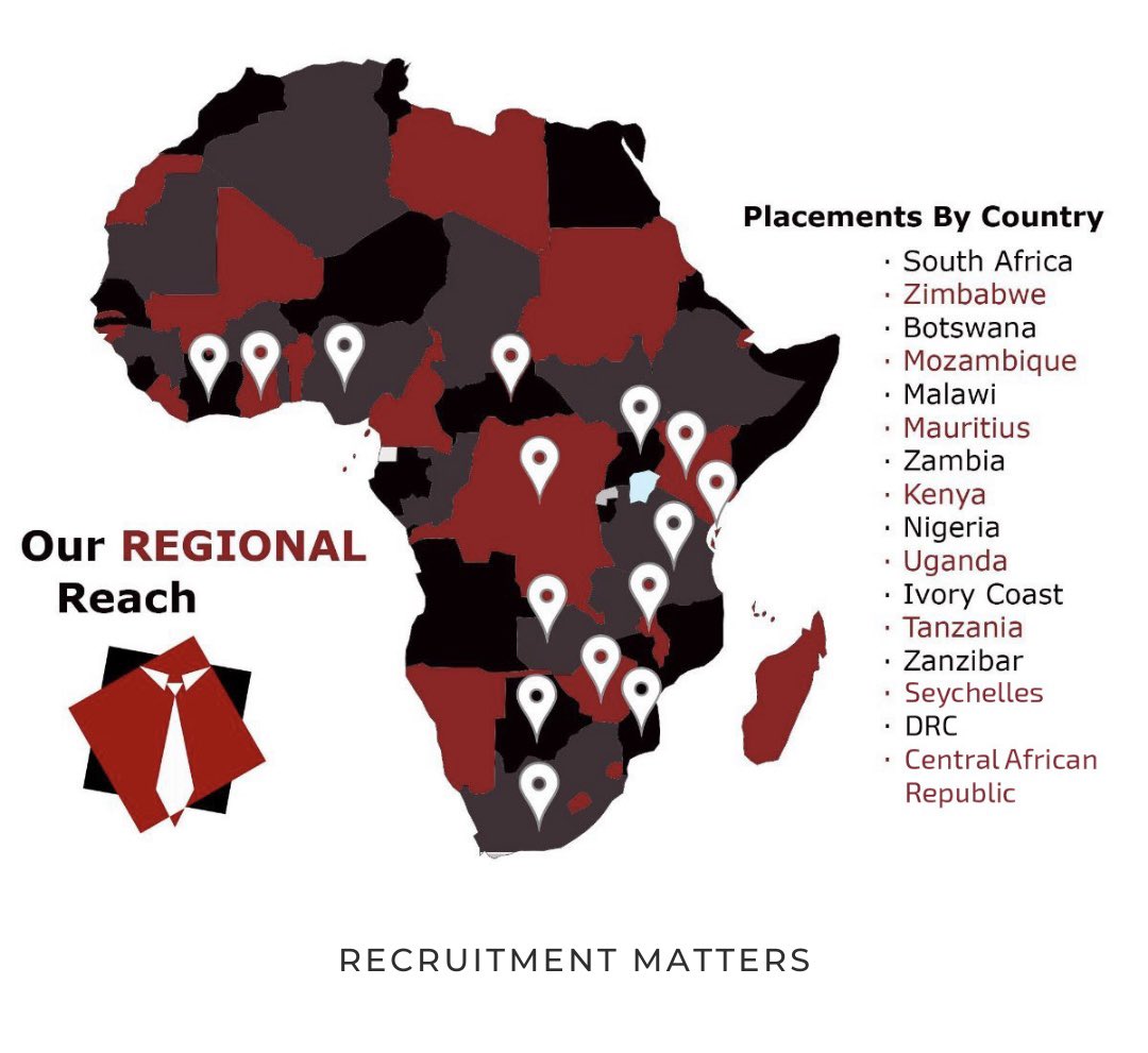 Get to know us ✨

Recruitment Matters Africa provides complete staffing solutions across Sub Saharan Africa! 

#recruitmentmattersafrica
#careers
#africa