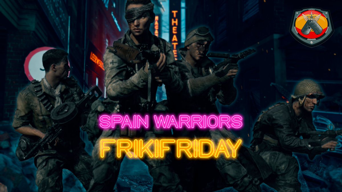 🔥Soldados, nos vemos esta noche en el Campo de Batalla.🔥

Os esperamos!!!
#FrikiFriday #Battlefield