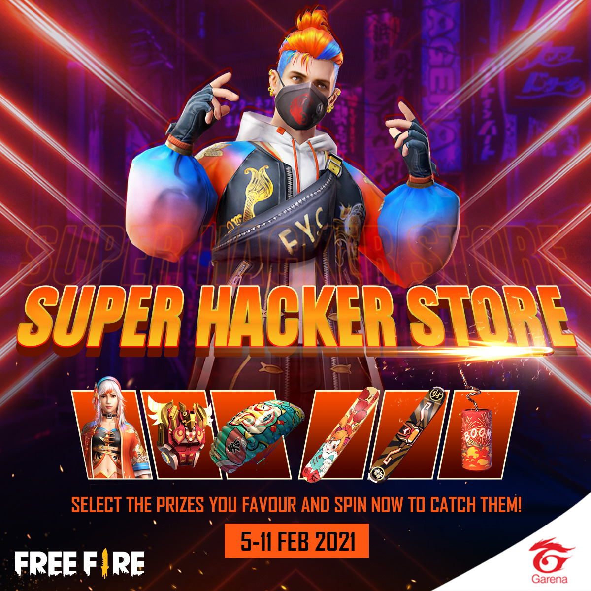 The Super Hacker Store is back! 👾 Grab - Garena Free Fire