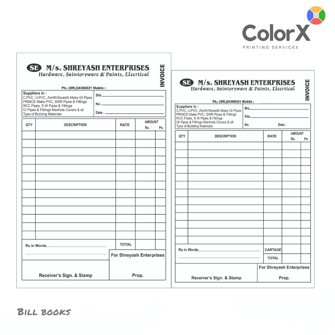 colorxcreation1's tweet photo. Invoice , Bill Books , Receipts 
Manufacturer @colorxcreation
#billbook #invoice #receipts #card #printingservices #printingcompany #printingindustry #printing #manufacturer #construction #doctors #newbusiness #branding #packaging #designing https://t.co/gKjI5v8EEd