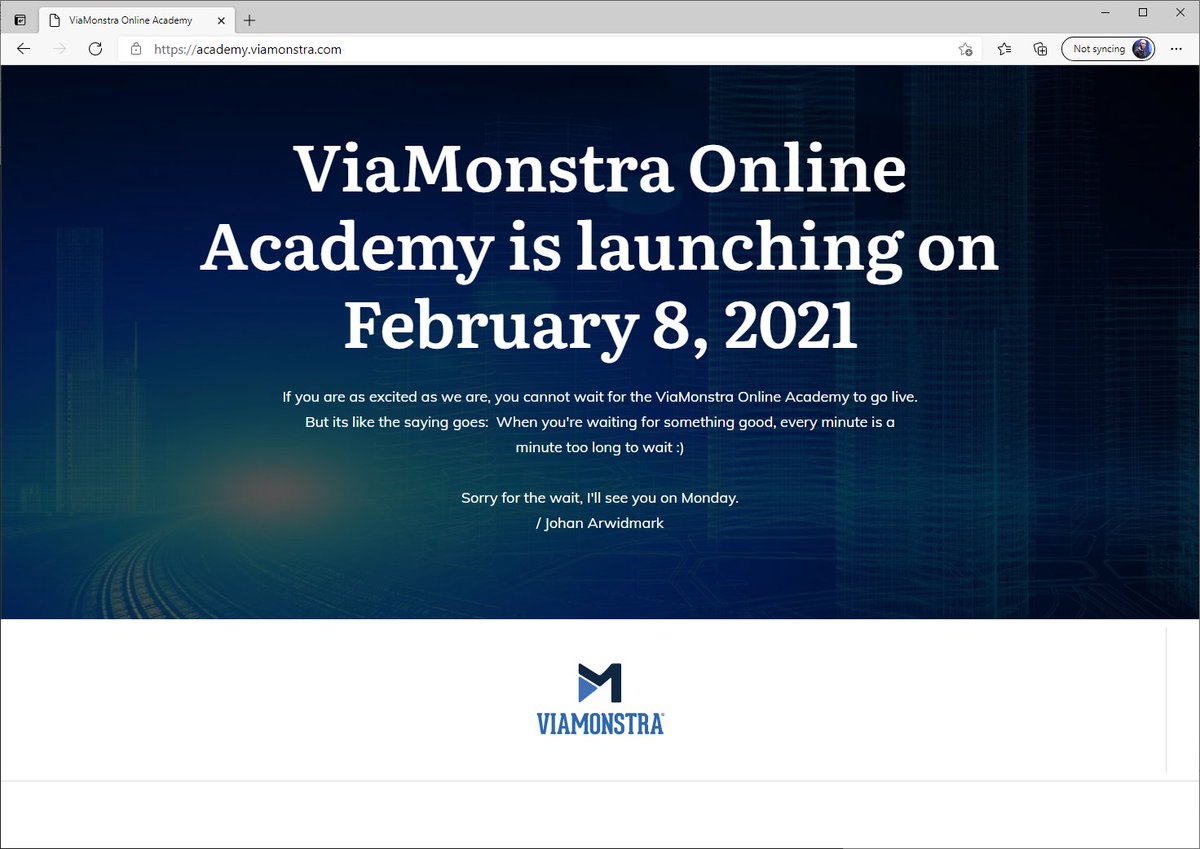jarwidmark's tweet photo. Not going to say that next week will be any extra special, but... :) #ViaMonstra #MDT #MEMCM #OSD #Intune 

https://t.co/3Up7QLEHhf https://t.co/S80pkdv1fT