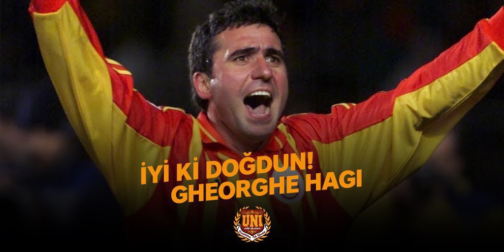 'Başka bir şey yok kardeşim, en büyük GALATASARAY!'' İyi ki doğdun Gheorghe #Hagi !