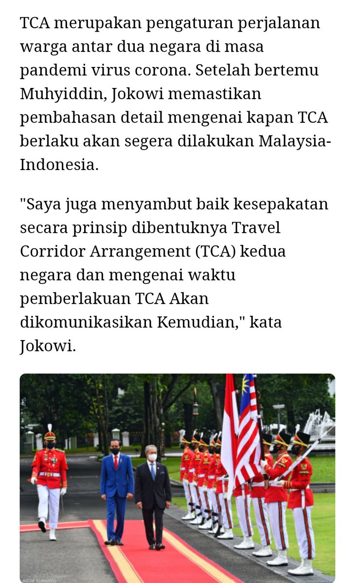 Alex Journey On Twitter Indonesia And Malaysia Agreed To Form A Travel Corridor Arrangement Tca And Encourage The Asean Travel Corridor Framework According To President Jokowi And Pm Muhyidin Umm Something Like