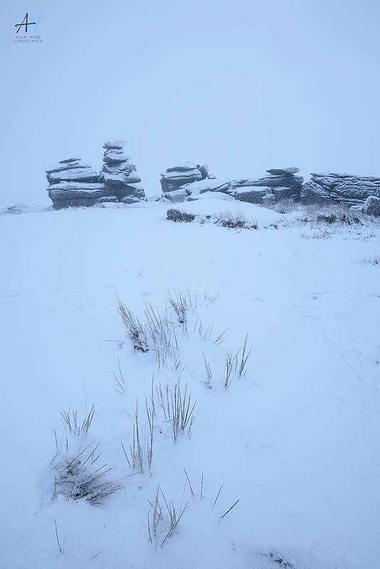 AlanHowe3's tweet image. A few tufts of grass poke out of the blanket providing a simple foreground. Isn't snow wonderful for simplifying the world. 
@kasefiltersuk @benrouk1 @dartmoormag @dartmoornpa @uknationalparks @BBCWinterwatch @OPOTY @uklpoty #Dartmoor #Devon
