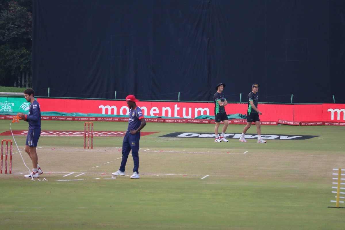 NW_Cricket's tweet image. Scenes @SENWES Park this morning, the teams are warming up and ready for the Momentum One Day Cup Final (Reserve Day).

@LionsCricketSA vs @DolphinsCricket

Catch all the action live on SuperSport and the CSA Match Centre!

#SenwesPark #homeofchampions #MODC #SeeUsOnThePitch