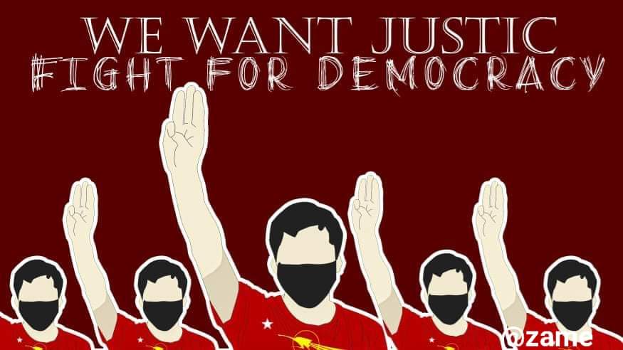 #HerTheVoiceOfMyanmar 
#WeNeedDemocracy