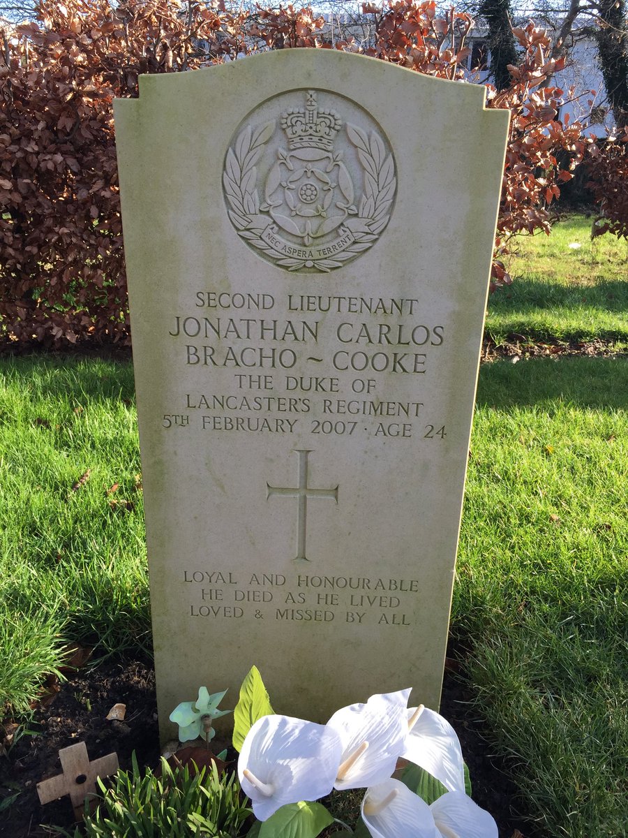 KeyserSosse's tweet image. 5th February 2007

Second Lieutenant Jonathan Bracho-Cooke, aged 24 from Hove, of 2nd Battalion The Duke of Lancaster's Regiment, was killed by an IED blast whilst commanding a vehicle patrol in the As Sarraji District of Basra, Iraq 

Lest we ever Forget this brave young man🏴󠁧󠁢󠁥󠁮󠁧󠁿🇬🇧