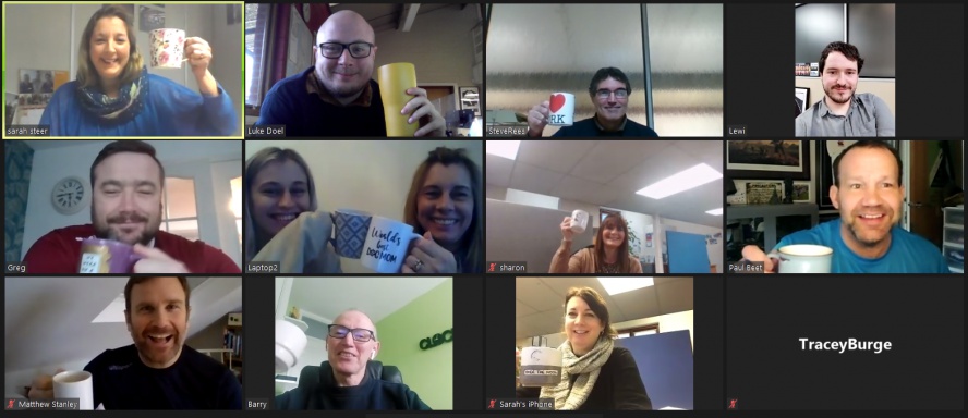 <a href="/AstraSecLtd/">Astra Security Ltd</a>  <a href="/TimetoChange/">Time to Change</a>  
Yesterday was Time To Talk Day, and we took time out with a virtual coffee &amp; catch up.   A welcome break during a busy day.  Some colleagues hadn't seen each other for quite a while.  Remember a small conversation can make a big difference.