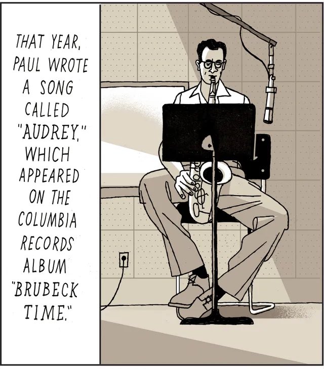 tedgioia's tweet photo. Audrey Hepburn listened to the composition Paul Desmond wrote for her every night before going to bed—and he never knew it. https://t.co/WHtxTrLEJU https://t.co/C2fA5WKSHa