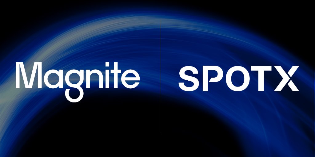 SpotX's tweet photo. Exciting news! @magnite, the largest independent sell-side #advertising platform, has entered into a definitive agreement to acquire @SpotX. For more details about today’s news, see Magnite’s official announcement here ➡️ https://t.co/gceSiGLNWs. #adtech #acquisitions https://t.co/dh7sHmhATj