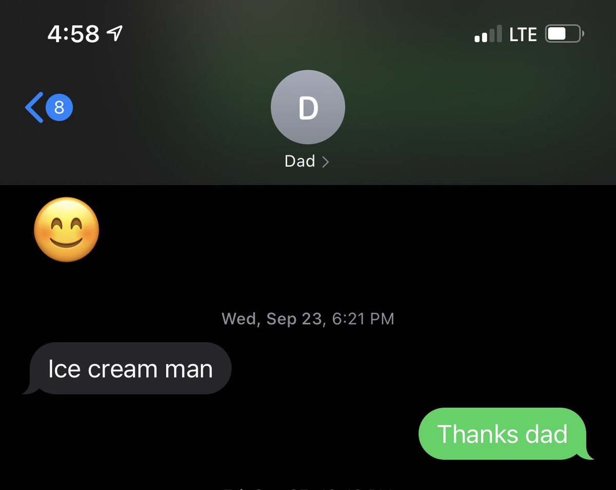 AlainnFocail's tweet photo. @ayobrobro This is like how my dad, who lives a few blocks down the street from me, mostly texts me to tell me the ice cream man is coming. https://t.co/4QyaJ60iHr