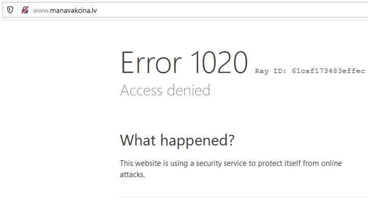 Error 1020 Access Denied Cloudflare - Lieno Wallpaper