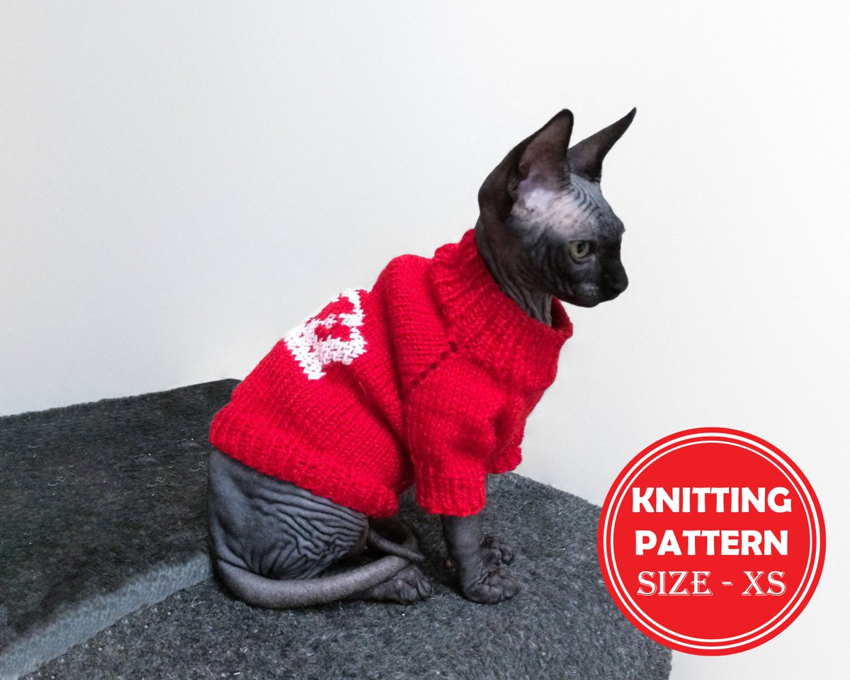 ClothesForCat's tweet photo. Thanks for the kind words! ★★★★★ "Easy to folow and greate pattern." Lena S. https://t.co/Rr0YpmX6Ih #etsy #birthday #halloween #knitting #kittensweater #clothesforkitten #sphynxclothing #catknittingpattern #catclothespattern #hairlesscatpattern https://t.co/kRUBs9b9tn