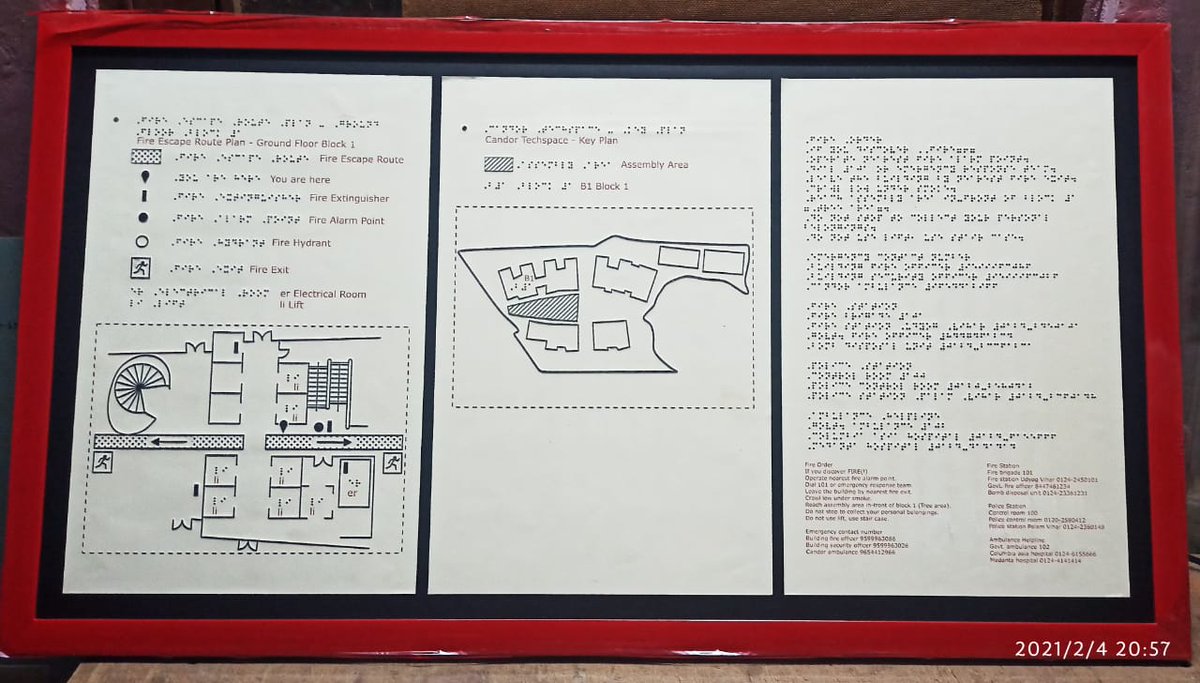 Lipika_vj's tweet photo. Tactile Fire Escape Route Plan @RLF_IITD
#InclusiveFuture #inclusion #TactileMap #VisuallyImpaired https://t.co/A9iFlKQ4mD