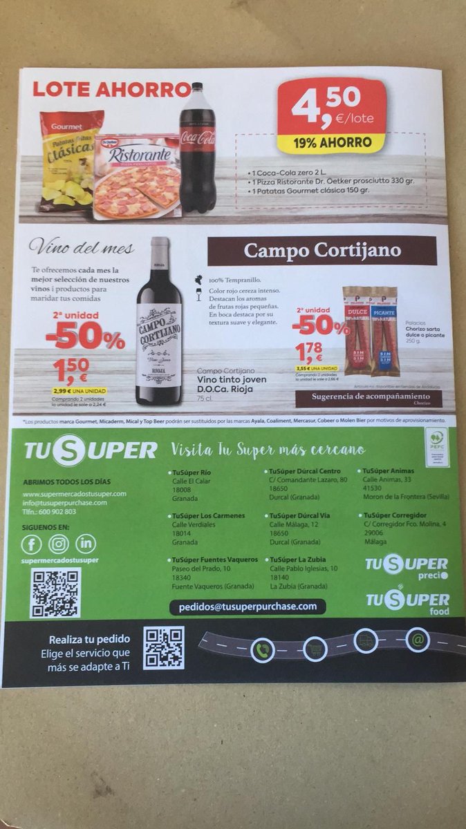 Publiponce's tweet photo. Comenzamos el mes de FEBRERO dando 📢 la BIENVENIDA 📢 a  @supermercadostusuper 🛒, donde ya tenemos varias campañas preparadas por GRANADA y MÁLAGA. Gracias por confiar en el #Buzoneo #Profesional. #Publiponce  cada día más cerca de tí 📮📮.
#publiponce #granada #malaga #TuSuper https://t.co/qaD2aqRoMk