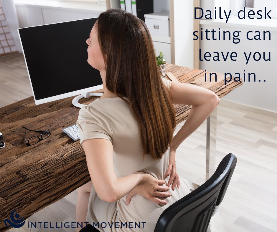 GravityCaz's tweet photo. Many of us have to desk sit and as it pays the bills, it's not something we can simply give up because it hurts.

Intelligent Movement  helps you understand how to sit better and have a toolkit of exercises to use when pain strikes.
 
#livepainfree #selfcare #movewell https://t.co/IFFs4zAvWy