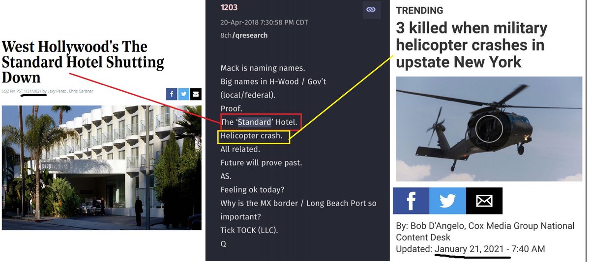 RT @HoneeDesigner: 01/21/2021
The 'Standard Hotel'.
Helicopter crash.
All related.
@CHHR01 https://t.co/y92117VhaO