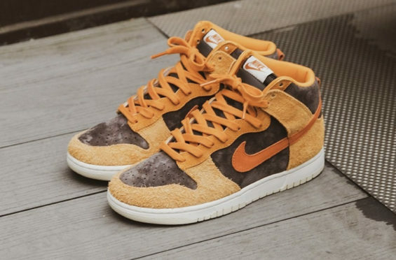 nike dunk high prm dark russet