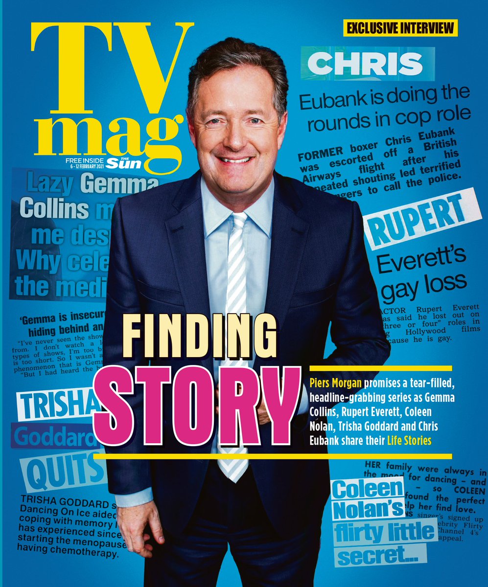 TheSunTVMagEd's tweet image. Don't miss tomorrow's #TVMag to find out what would make @piersmorgan leave @GMB, why @susannareid100 "loves" those headlines about her body, and why he can say 'I told you so' about his hugely popular #LifeStories series...