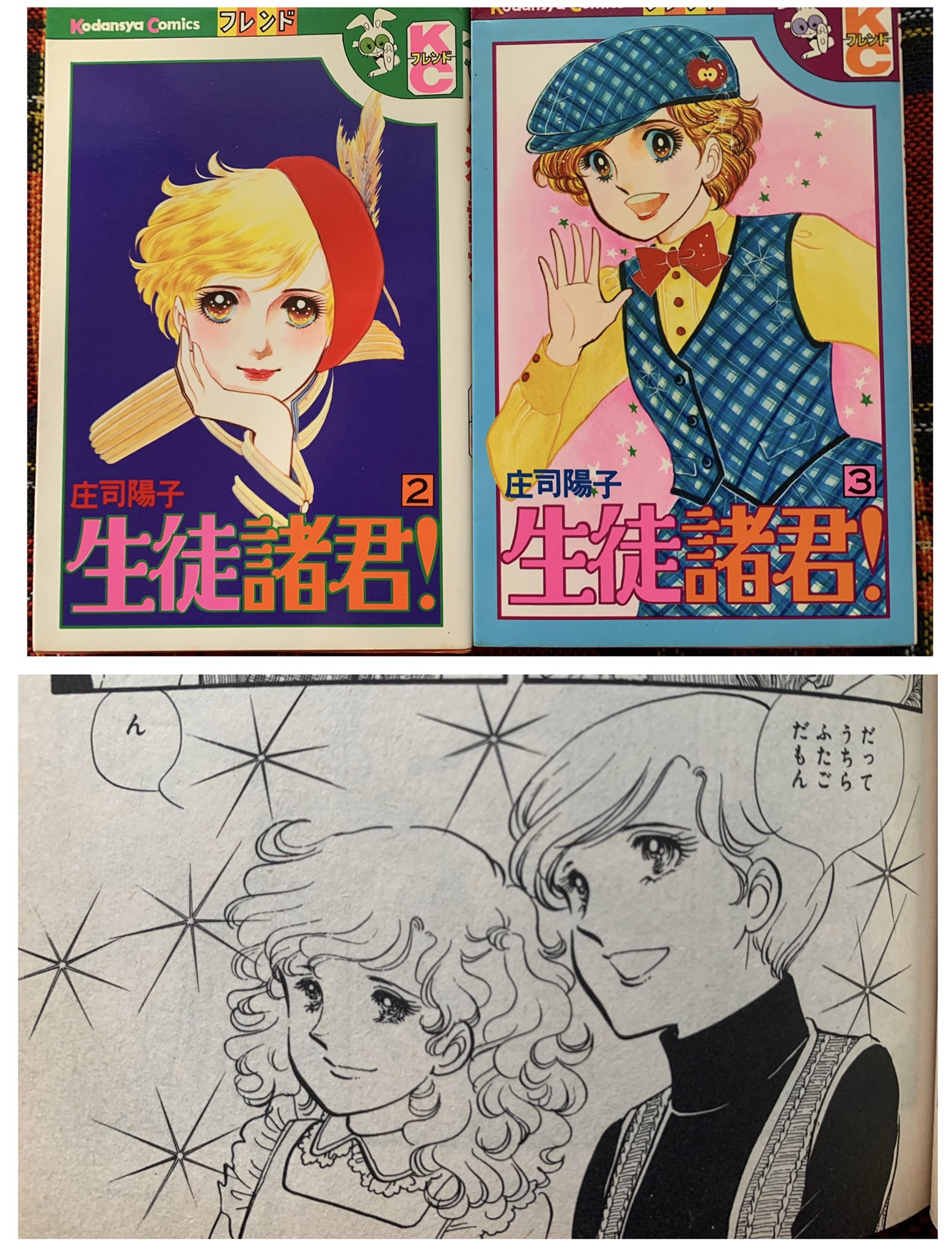 そらいろの樹 ふたごの日 双子の日 こいきな奴ら 一条ゆかり ミスターレディ 里中満智子 生徒諸君 庄司陽子 マコねえちゃんの恋人 太郎のモデルは郷ひろみさん 里中先生は大ファンですね 連載当時からマールが苦手な私 あ