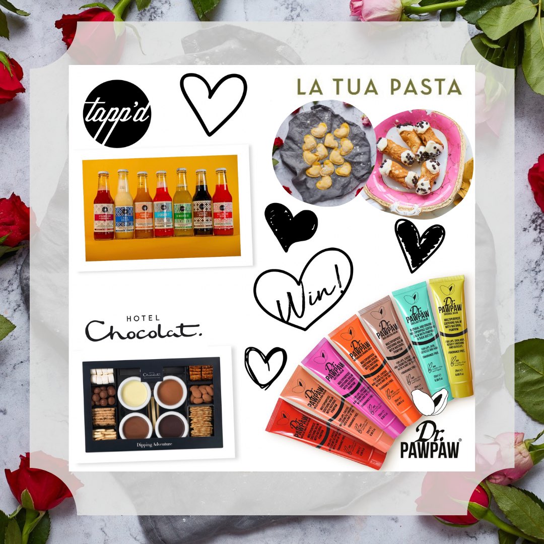 💖DINE IN &amp; PAMPER FOR TWO - IG GIVEAWAY! 💖

We have teamed up with our friends at <a href="/tappdcocktails/">Tapp’d Cocktails</a>
<a href="/DrPAWPAW/">Dr.PAWPAW 💋</a> and <a href="/hotelchocolat/">Hotel Chocolat</a>
to give one lucky pair the chance to win the ultimate prize! 

Go check our instagram <a href="/LaTuaPasta/">La Tua Pasta</a> 🇮🇹