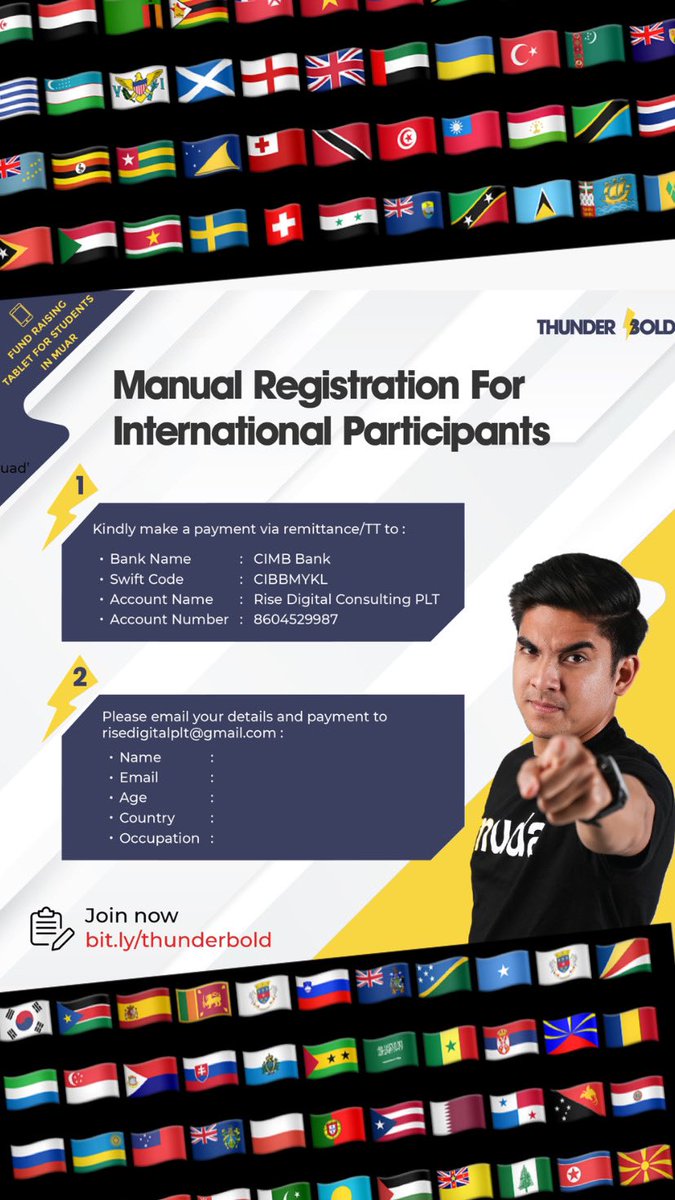 SyedSaddiq's tweet image. I am truly humbled and grateful that many non-Malaysians are also looking forward to join the class.

I apologize for the technical inconvenience and welcome my international counterparts to join my course through the steps listed in the poster! 

Be bold like #thunderBOLD!