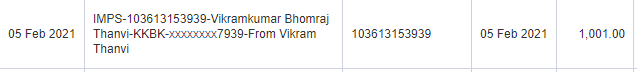 vikramthanvi's tweet photo. Did small amount again, the same got credited.  Can't understand why 35K not got credited. @HDFC_Bank @HDFCBank_Cares Needs to look into this immediately.  I am sure 35K's #CASA or Float is not important to #HDFCBank, but its imp for us towards our commitments of payments. https://t.co/ay7b9vukqy