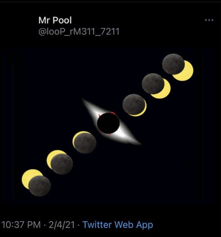 Today Mr Pool's drops seem to suggest some kind of visual cosmic event. 1/*